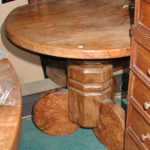 Solid-Piece Round Table.X.