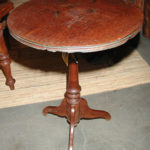 Antique Teak Round Side Table.X.