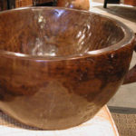 Large Teak Bowl.X.