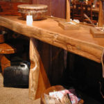One Solid Piece Teak Console Table.X.