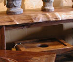 One solid Piece Teak Console Table.X.