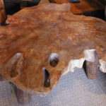 One Piece Solid Teak Coffee Table----No Inv.