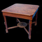 Antique teak square table
